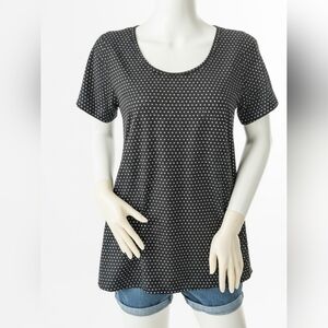 LuLaRoe Black Polka Dot Women's Top